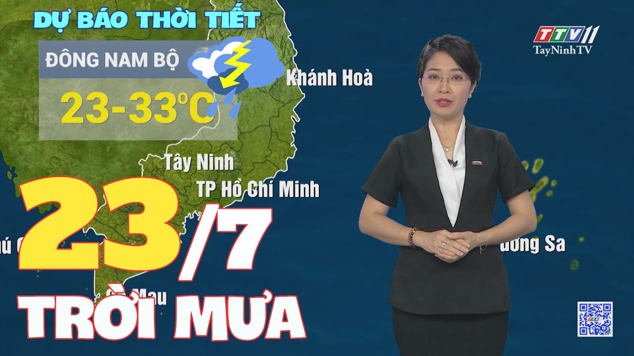 Bản tin thời tiết 23-7-2024 | TayNinhTVENT